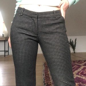 Gorgeous J. Crew Houndstooth Ankle-Length Trouser Pants